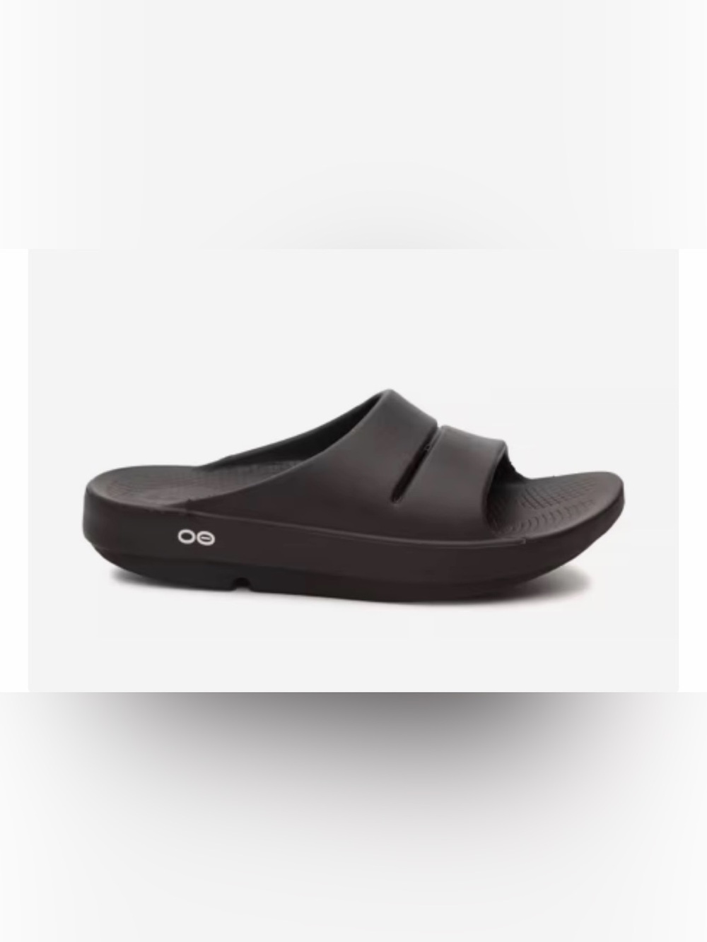 OOFOS Black OOahh Slide Comfort Sandal Sz 7 As New